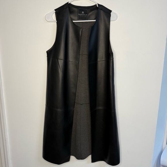Bagatelle Black faux leather vest size small - Picture 1 of 11